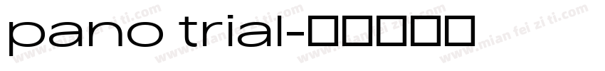 pano trial字体转换